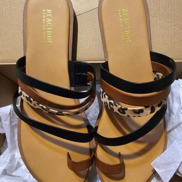 Kenneth Cole Reaction Sandals (NEW) Spring Toe Loop 10 Womens‎ - Picture 2 of 7